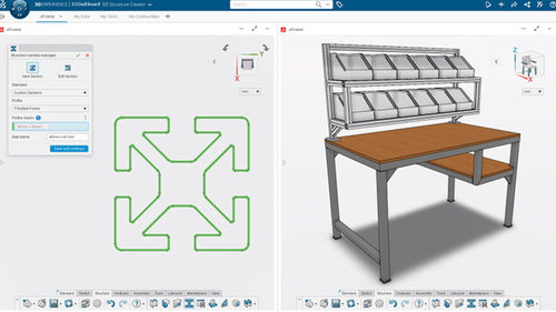 Logiciel d'interface - 3D Structure Creator - SOLIDWORKS - de conception / de modélisation structurelle / de gestion de données