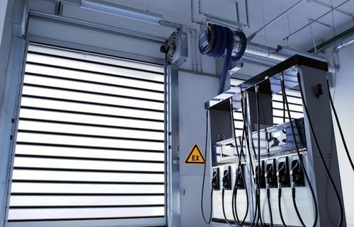 Porte à spirale - EFA-SST® EX - EFAFLEX Tor- und Sicherheitssysteme GmbH & Co. KG - en aluminium / en aluminium anodisé / en polycarbonate