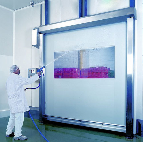 Porte à enroulement - EFA-SRT®-EC - EFAFLEX Tor- und Sicherheitssysteme GmbH & Co. KG - en acier inoxydable / pour l'intérieur / industrielle
