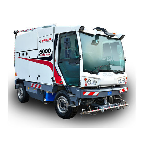 Laveuse de voirie haute pression - Dulevo 6000 Hydro CNG - DULEVO INTERNATIONAL - moteur à gaz