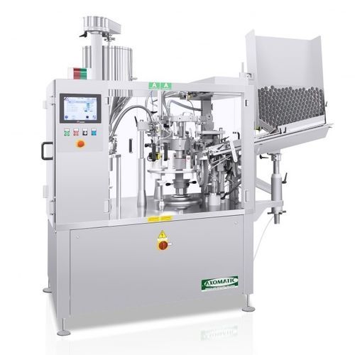 Machine de remplissage et de fermeture de tube - AXO 1000 - AXOMATIC - pour applications pharmaceutiques / pour l'industrie cosmétique