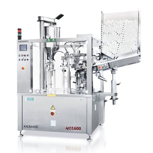 Machine de remplissage et de fermeture de tube - AXO 1600 - AXOMATIC - pour applications pharmaceutiques / pour l'industrie cosmétique