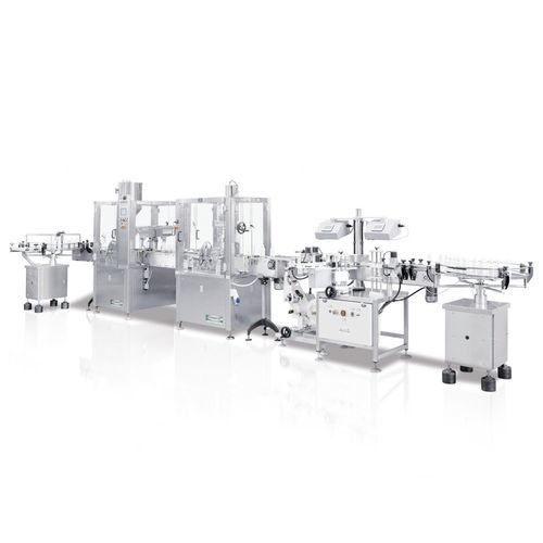 Remplisseuse capsuleuse linéaire - AXOMATIC - automatique / de flacons / industrielle
