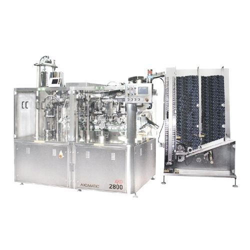 Machine de remplissage et de fermeture de tube - AXO 2800 - AXOMATIC - pour applications pharmaceutiques / pour l'industrie cosmétique