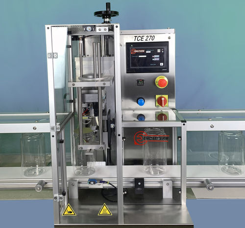 Thermoscelleuse semi-automatique - TCE 270 - EMBATHERM OPERCULES - pour opercules pré-découpés / pour l'industrie agroalimentaire / médicale