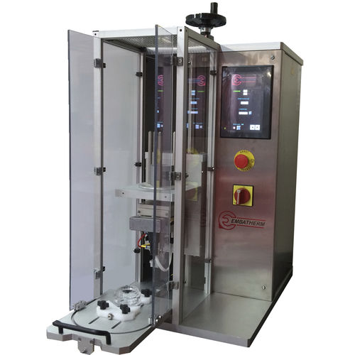 Thermoscelleuse semi-automatique - TCE 260  - EMBATHERM OPERCULES - pour opercules pré-découpés / pour l'industrie agroalimentaire / médicale
