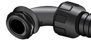 Raccord hydraulique - Alpha Wire - à visser / coudé / en nylon