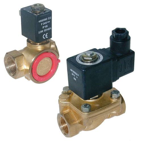 Électrovanne à commande directe - Parker Fluid Control Division - Europe - 2 voies / NF / pour gaz