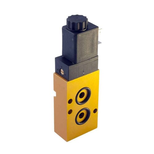 Distributeur pneumatique à tiroir - Parker Fluid Control Division - Europe - actionné par solénoïde / à commande assistée / 5 voies