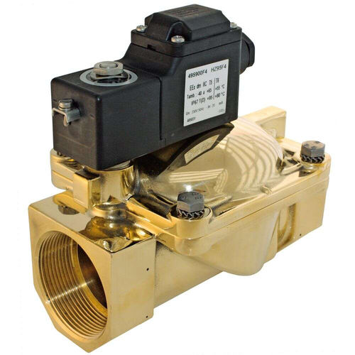 Électrovanne à commande assistée - Parker Fluid Control Division - Europe - 2 voies / NO / pour gaz