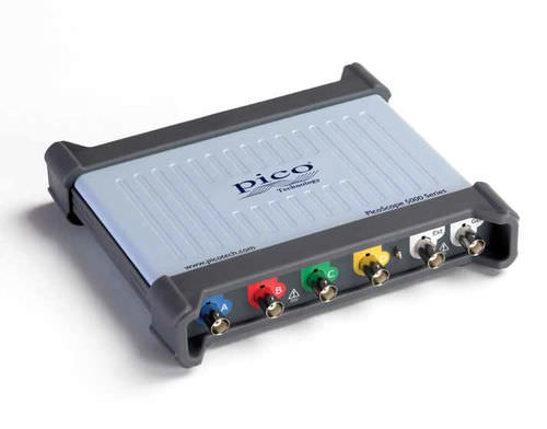 Oscilloscope USB - PicoScope 5000 series  - Pico Technology - analogique / numérique / portable / 2 voies