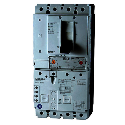 Disjoncteur magnéto-thermique - DFL 8 125-4/0,03-B NK  - Doepke Schaltgeräte GmbH - 4 pôles / à courant résiduel / automatique