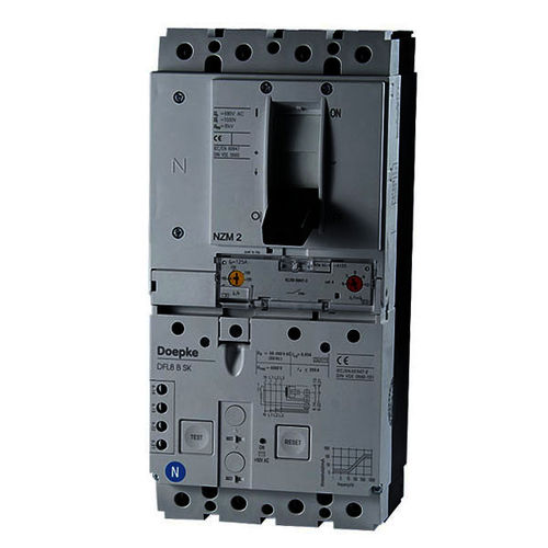 Disjoncteur magnéto-thermique - DFL 8 160-4/0,03-B SK  - Doepke Schaltgeräte GmbH - 4 pôles / à courant résiduel / automatique
