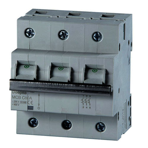 Disjoncteur magnéto-thermique - 80 A | MCB C080A 1-pole - Doepke Schaltgeräte GmbH - de courant fort / modulaire / miniature