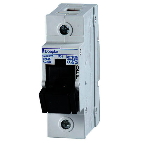 Interrupteur-sectionneur unipolaire - 2 - 63 A | Tytan 50 A, 1-pole - Doepke Schaltgeräte GmbH - à fusible type D0 / modulaire