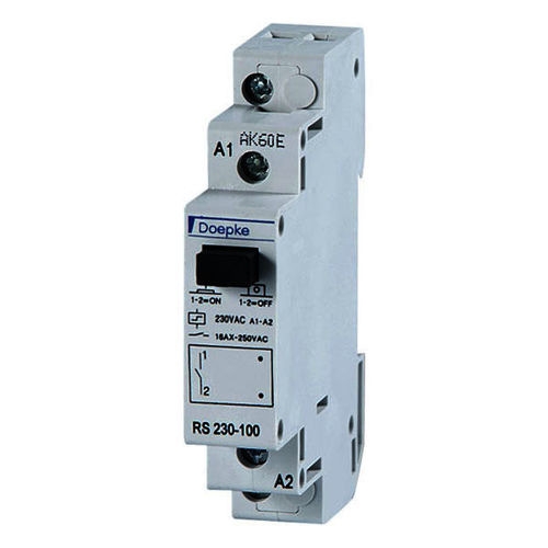 Relais électromécanique AC - RS 008-100 - Doepke Schaltgeräte GmbH - sur rail DIN