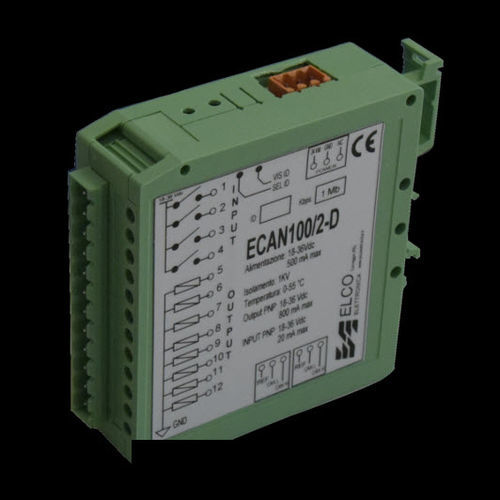 Module E/S analogique - ECAN 100/2 - ELCO Elettronica di A. Ligabue e C. snc - CAN Bus / à 4 E / à 8 sorties PNP