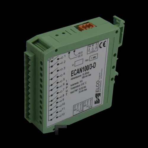 Module E/S analogique - ECAN 100/3 - ELCO Elettronica di A. Ligabue e C. snc - CAN Bus / à 12 E / de température