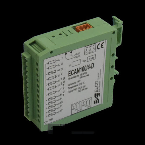 Module E/S analogique - ECAN 100/4 - ELCO Elettronica di A. Ligabue e C. snc - CAN Bus / à 12 E / de température