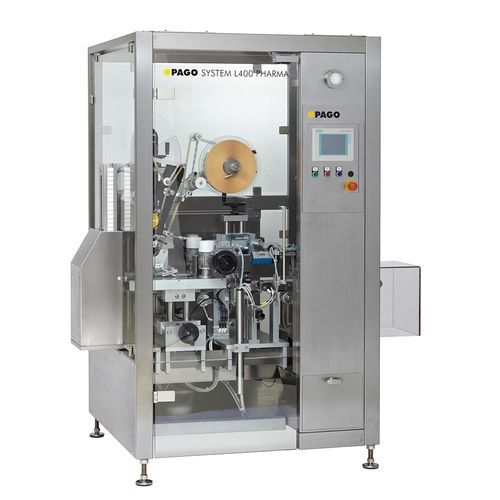 Machine d'étiquetage pour l'industrie pharmaceutique - PAGO L400 - Fuji Seal - automatique / pour étiquettes auto-adhésives / linéaire