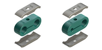Collier de fixation pour tube à vis - O Twin - FKB GmbH - en polypropylène