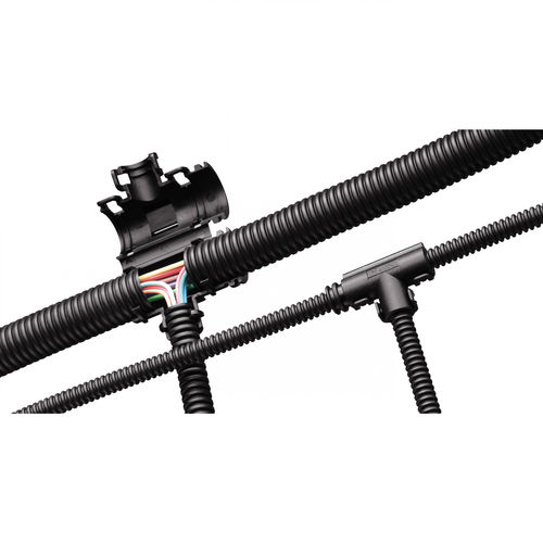 Connecteur de gaine flexible - FRÄNKISCHE Industrial Pipes GmbH & Co. KG - auto-extinguible