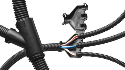 Connecteur de gaine flexible - Y-snap-lock - FRÄNKISCHE Industrial Pipes GmbH & Co. KG - auto-extinguible