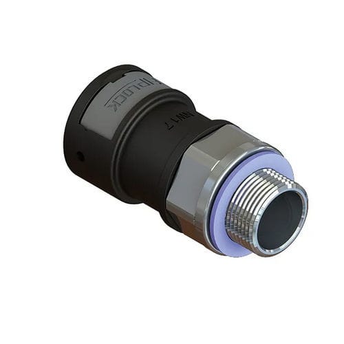 Raccord pour produits chimiques - ASPA-PGM-S - FRÄNKISCHE Industrial Pipes GmbH & Co. KG - à visser / en PA6 / en métal
