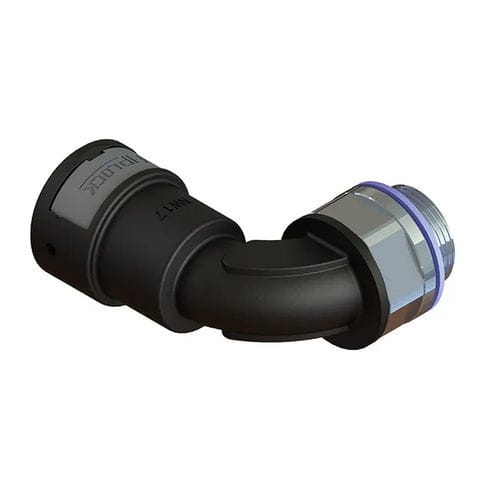 Raccord pneumatique - AWPA-MML-S - FRÄNKISCHE Industrial Pipes GmbH & Co. KG - à visser / coudé à 90° / en PA6