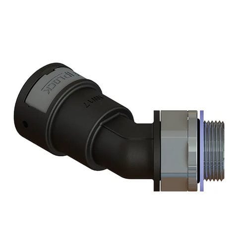 Raccord pneumatique - AAPA-MML-S - FRÄNKISCHE Industrial Pipes GmbH & Co. KG - à visser / coudé à 45° / en PA6
