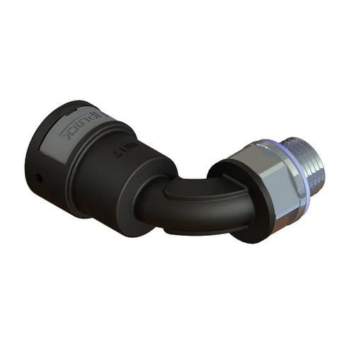 Raccord pneumatique - AWPA-NPTM-S - FRÄNKISCHE Industrial Pipes GmbH & Co. KG - fileté / coudé à 90° / NPT