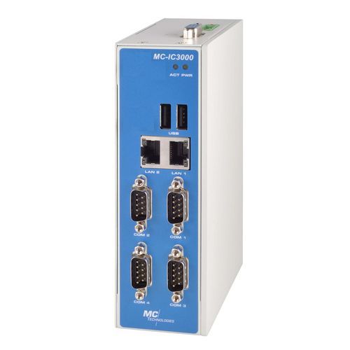 PC box - 100724 - MC Technologies GmbH - sur rail DIN / Intel®Dual Core ATOM E3827 / USB 2.0