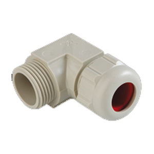 Presse-étoupe en polyamide - RAL 7032, RAL 9005 - KAISER GmbH & Co. KG - fileté / à angle droit