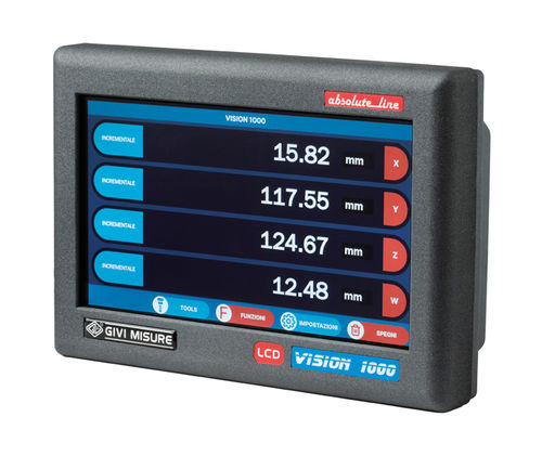 IHM à écran tactile - VI 1000 - GIVI MISURE - à montage affleurant / monté sur panneaux / TFT LCD
