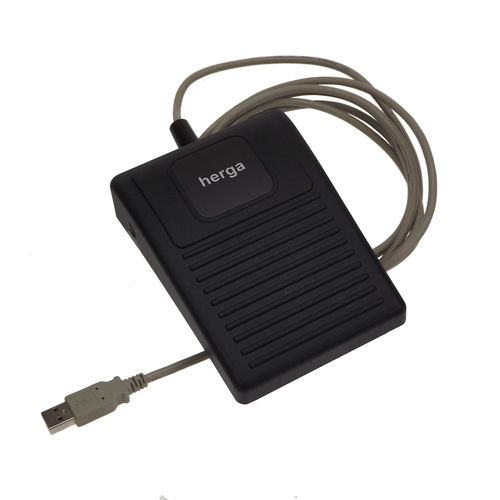 Interrupteur à pédale de commande - 6210-0084 - HERGA - électrique / 1 pédale / 2 pédales