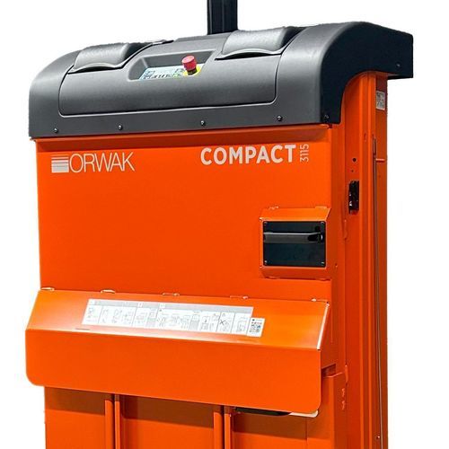 Presse à balles pour carton - COMPACT 3115 - Orwak AB - pour déchets / verticale / à chargement frontal