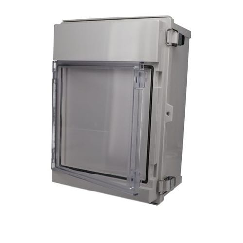 Boîte pour montage sur panneau - AIO-11111 - BUD INDUSTRIES - rectangulaire / en polycarbonate / plastique ABS