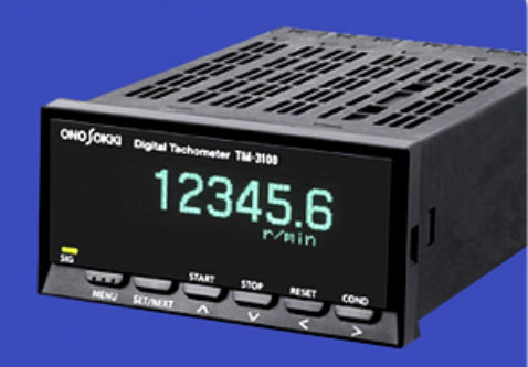 Tachymètre sans contact - TM-3100 series - Onosokki - pour montage sur panneau / avec afficheur LED / fréquencemètre
