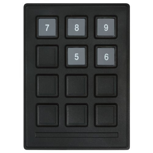 Clavier numérique 12 touches - 7012020 - Storm Interface - encastrable / en caoutchouc silicone
