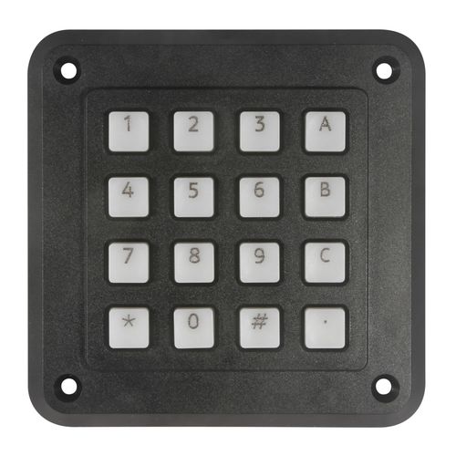 Clavier numérique 16 touches - 3K16T10 - Storm Interface - encastrable / en polymère / IP54
