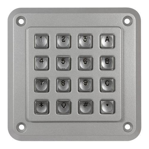 Clavier numérique 16 touches - 1K16T10 - Storm Interface - encastrable / en métal / IP65