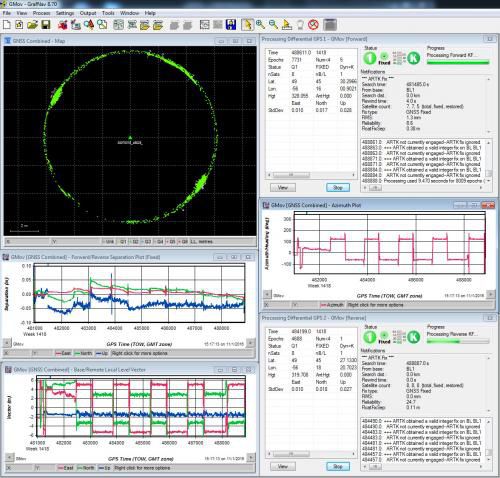 Logiciel de visualisation - GrafNav - NovAtel - de post traitement / de qualité / de diagnostic