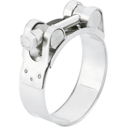 Collier de serrage en acier inoxydable - 0569 - NORMA GROUP - à pont / à bande / grande puissance