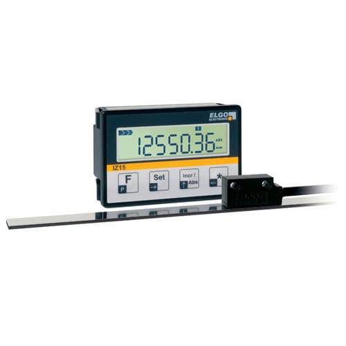 Indicateur de position - IZ15E - ELGO Electronic - affichage LCD / pour montage sur panneau / alimenté par batterie