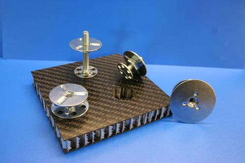 Insert fileté - M4 - M12, 6 - 40mm - bigHead Bonding Fasteners - en acier inoxydable / de faible épaisseur / pour panneau sandwich
