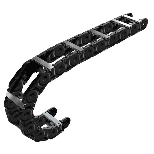 Chaîne porte-câbles ouverte - PLE Series - EKD Systems GmbH - à circuit fermé / en plastique / en aluminium