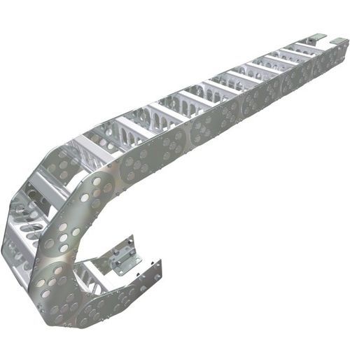 Chaîne porte-câbles ouverte - GKA - EKD Systems GmbH - en métal / avec séparateurs / autoportant