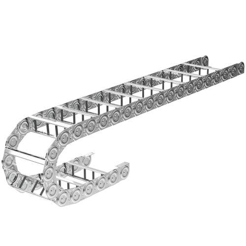 Chaîne porte-câbles ouverte - SLE Series - EKD Systems GmbH - à circuit fermé / en plastique / en acier