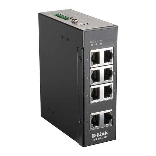 Commutateur Ethernet non administrable - DIS-100E-8W - D-Link® - 8 ports / 10/100BaseT(X) / de niveau 2