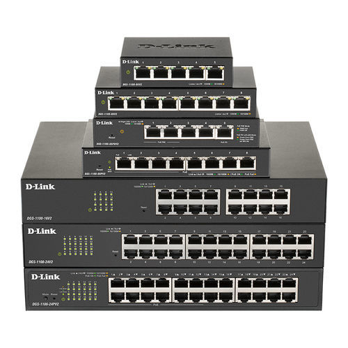 Commutateur Ethernet administrable - DGS-1100 series - D-Link® - 8 ports / 12 ports / 5 ports